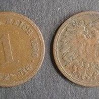 Münze Deutsches Reich: 1 Pfennig 1890 - A