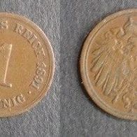 Münze Deutsches Reich: 1 Pfennig 1891 - A
