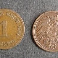 Münze Deutsches Reich: 1 Pfennig 1892 - A