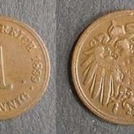 Münze Deutsches Reich: 1 Pfennig 1899 - A