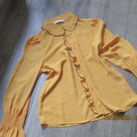 Da Bluse gelb mit Rüchen gr S von Lovie & Co