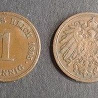 Münze Deutsches Reich: 1 Pfennig 1895 - A