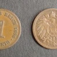 Münze Deutsches Reich: 1 Pfennig 1896 - D