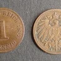 Münze Deutsches Reich: 1 Pfennig 1897 - F