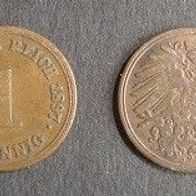 Münze Deutsches Reich: 1 Pfennig 1897 - J
