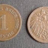 Münze Deutsches Reich: 1 Pfennig 1900 - A