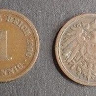 Münze Deutsches Reich: 1 Pfennig 1900 - D