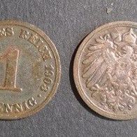 Münze Deutsches Reich: 1 Pfennig 1903 - D