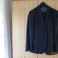 Nadelstreifen-Anzug schwarz Konfirmationsanzug