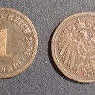 Münze Deutsches Reich: 1 Pfennig 1903 - F