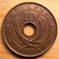 10 Cents 1928 Britisch Ost-Afrika