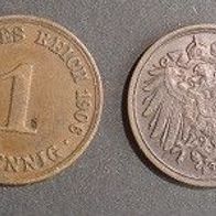 Münze Deutsches Reich: 1 Pfennig 1906 - F