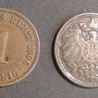 Münze Deutsches Reich: 1 Pfennig 1906 - J
