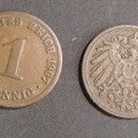 Münze Deutsches Reich: 1 Pfennig 1907 - A