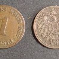 Münze Deutsches Reich: 1 Pfennig 1907 - F