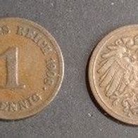 Münze Deutsches Reich: 1 Pfennig 1908 - A