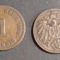 Münze Deutsches Reich: 1 Pfennig 1908 - G