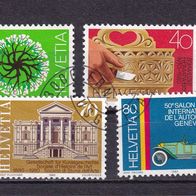 Schweiz MiNr. 1170-1173 kpl. gestempelt M€ 2,40 #G93f