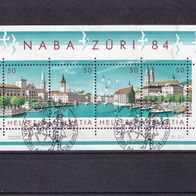 Schweiz Block 24 MiNr. 1276-1279 gestempelt M€ 5,00 #K135