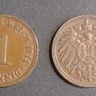 Münze Deutsches Reich: 1 Pfennig 1911 - A