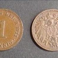 Münze Deutsches Reich: 1 Pfennig 1911 - G