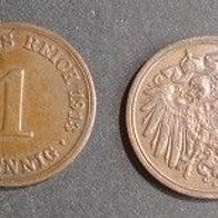 Münze Deutsches Reich: 1 Pfennig 1913 - A