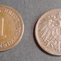Münze Deutsches Reich: 1 Pfennig 1913 - D