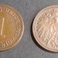Münze Deutsches Reich: 1 Pfennig 1913 - F