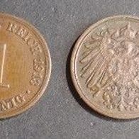 Münze Deutsches Reich: 1 Pfennig 1913 - G