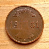 1 Reichspfennig 1931 A
