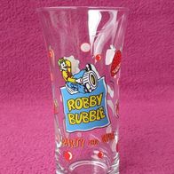 NEU: Original Robby Bubble Sammelglas Party Sammler Glas Kindersekt Trink Wasser