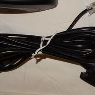 D Telefon-Kabel TAE F auf RJ11 Stecker 4-polig 3 Meter schwarz unbenutzt einwandfrei