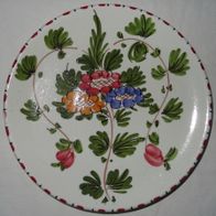 DF Keramik La Torre ItalienTeller Wandteller Blumendekor 21,5 einwandfrei erhalten De