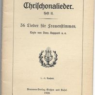 Chrischonalieder Heft II .