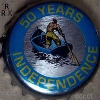 50 Years Independence Sands Radler Bier Brauerei Kronkorken Bahamas 2023 Karibik boot