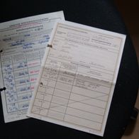 2 Blatt Arbeiter-Rentenversicherung 1959 LVA Westfalen