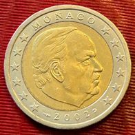 2 Euro Münze Monaco 2002 Unzirkuliert, siehe Fotos!