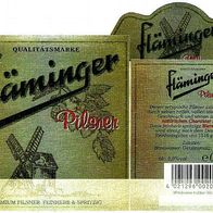 Bieretikett für "Fläminger Service" Niemegk, Privatbrauerei Meiningen † 2011