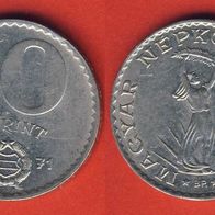 Ungarn 10 Forint 1971