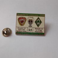 WERDER BREMEN Pin Europapokal der Landesmeister 1988-1989 Fussball gg BFC Dynamo