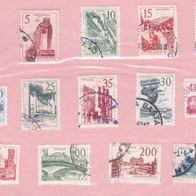 Briefmarken Jugoslawien Technik und Architektur