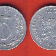 Tschechoslowakei 5 Haleru 1953