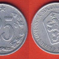 Tschechoslowakei 25 Haleru 1963