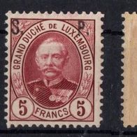 Luxemburg ungestempelt Restfalz Dienstmarke Michel 56 rar