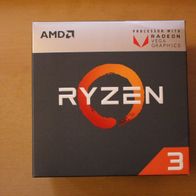 AMD Ryzen 3 2200G 4x3,5Ghz Sockel AM4 mit Vega Grafik + Lüfter