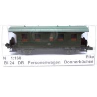 Bi24, DR, Personenwagen, Donnerbüchse, Thomschke-Achsen EVP, 6, Piko Ep3 Spur N 1:160