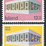 Island, 1969, Mi.-Nr. 428-429, postfrisch * *
