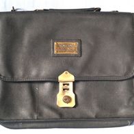 Tasche Aktentasche Laptoptasche 4 Fächer mit Reißverschluss schwarz Maße ca. 10 x 38