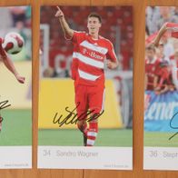 3 Autogrammkarten FC Bayern München; Unterschriften aufgedruckt; 2007/08