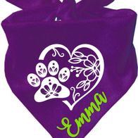 Howilath Hundehalstuch – Galaxie Sternennacht Design, Violett, Aus Polyester, Einheitsgröße Bis 58 Cm Halsumfang
